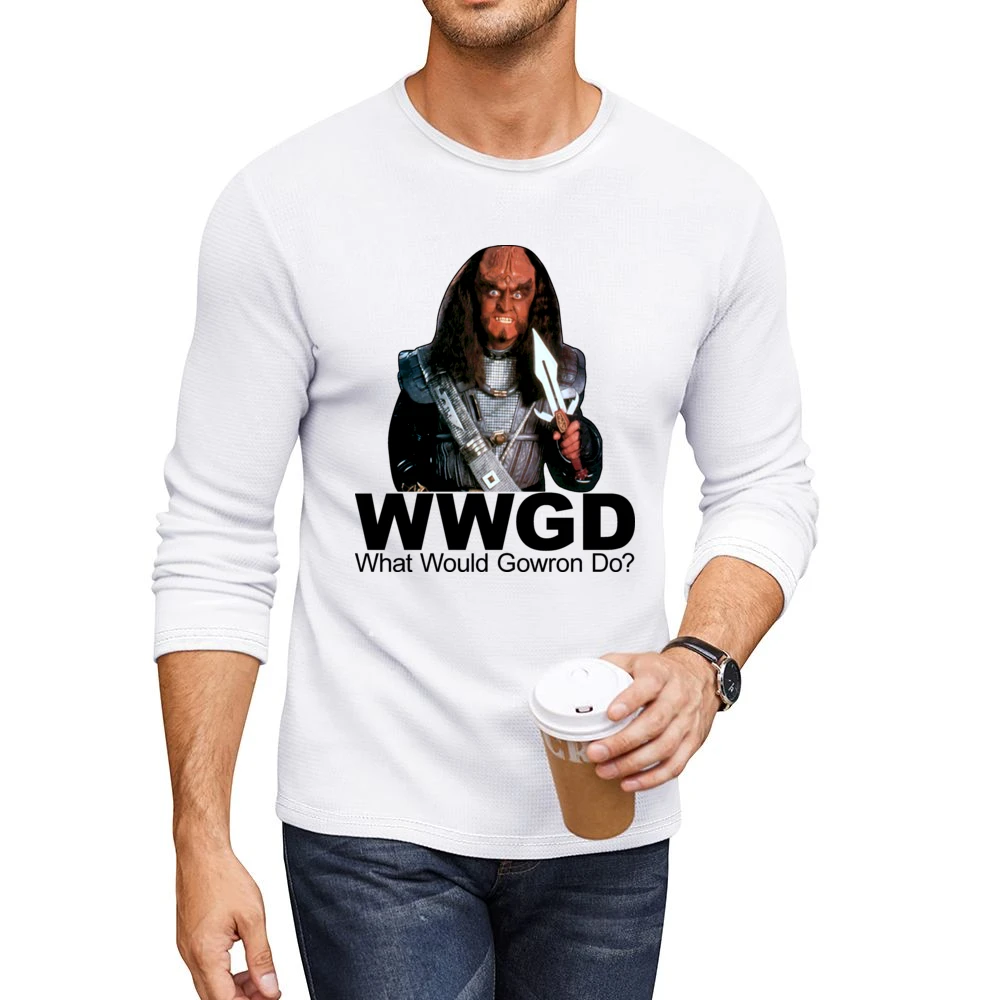Star Trek What Would Gowron Do Men CrewNeck Long Sleeve T-Shirt