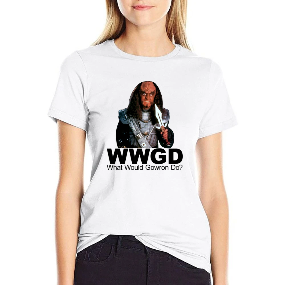 Star Trek What Would Gowron Do US Size Women Ladies T-shirt