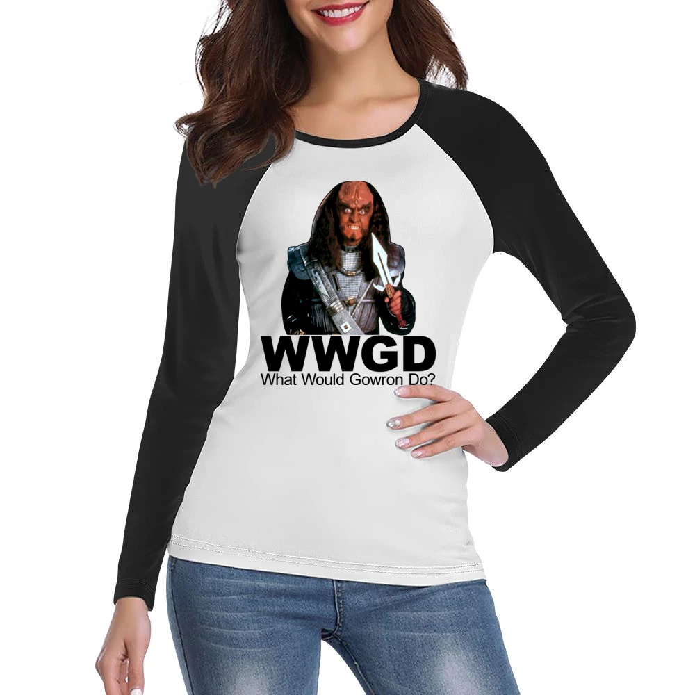 Star Trek What Would Gowron Do Women Ladies Long Sleeve T-Shirt