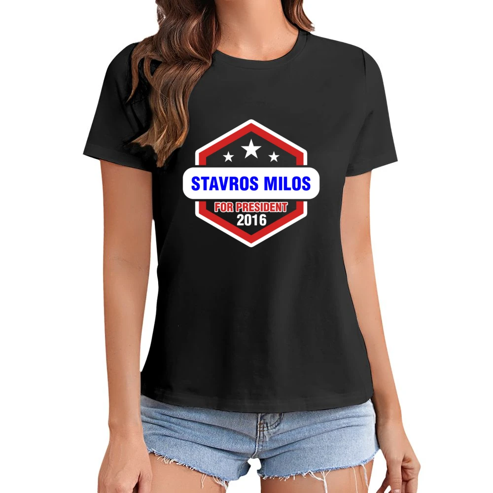 Stavros Milos For President 2016 Fargo TV Show Asian Size Women Ladies T-shirt