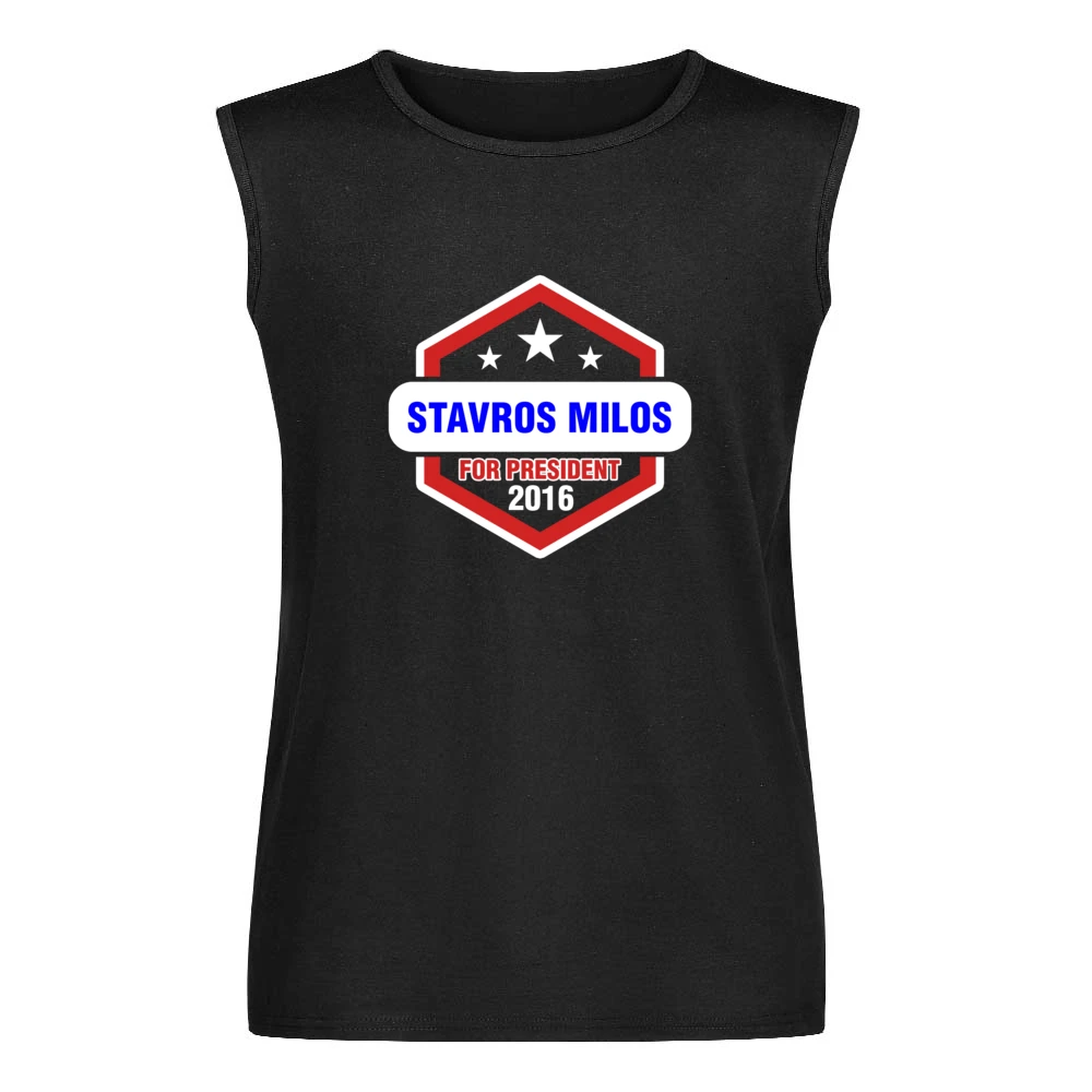 Stavros Milos For President 2016 Fargo TV Show Men Sleeveless T-Shirt