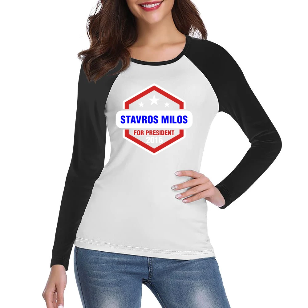 Stavros Milos For President 2016 Fargo TV Show Women Ladies Long Sleeve T-Shirt