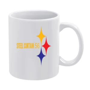 Steel Curtain 56 White Mug