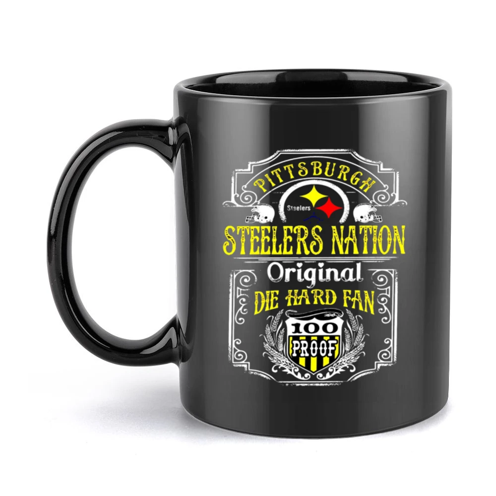 Steelers Nation Tshirt (all Styles And Colors Available) Black Mug