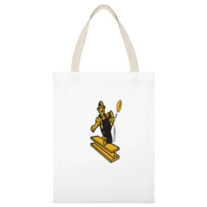 Steelers Vintage Tee White Canvas Tote Shopping Bag