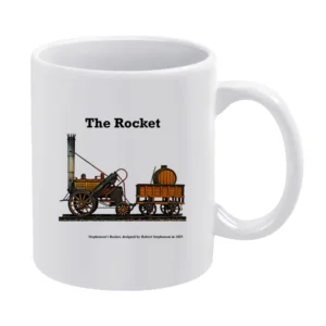 Stephenson's Rocket White Mug
