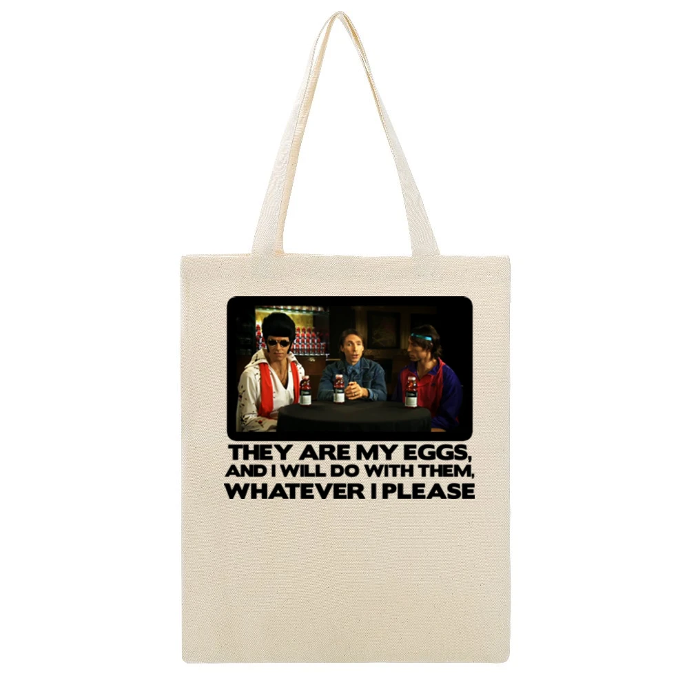 Steve Nash Most Ridiculous Egg Beige Canvas Tote Shopping Bag