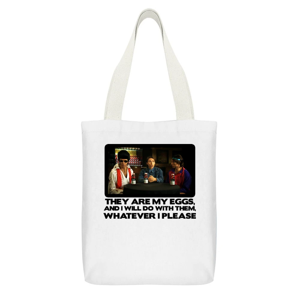 Steve Nash Most Ridiculous Egg White Canvas Tote Shopping Bag With Interior Pocket