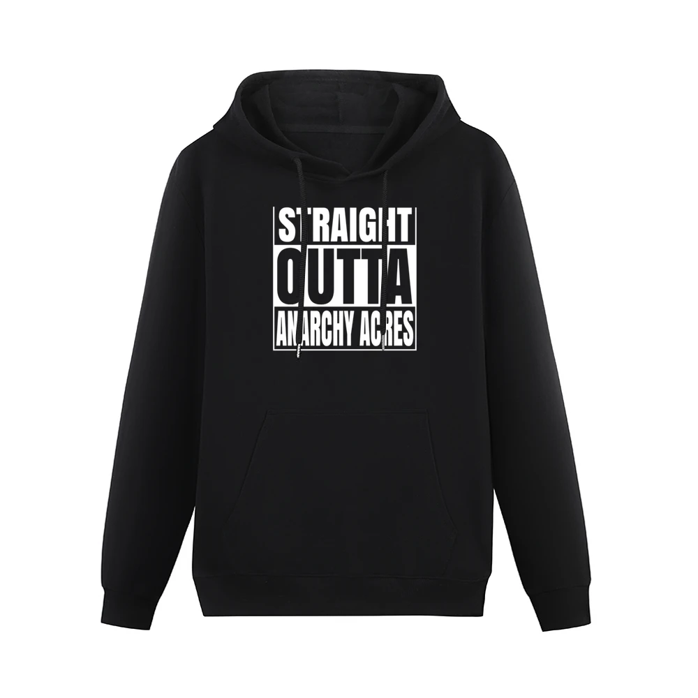 Straight Outta Anarchy Acres Fortnite Battle Royale Funny Video Game T Men Hoodie With Pocket