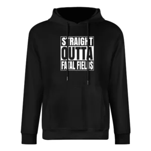 Straight Outta Fatal Fields Fortnite Battle Royale Funny Video Game T European Size Men Hoodie