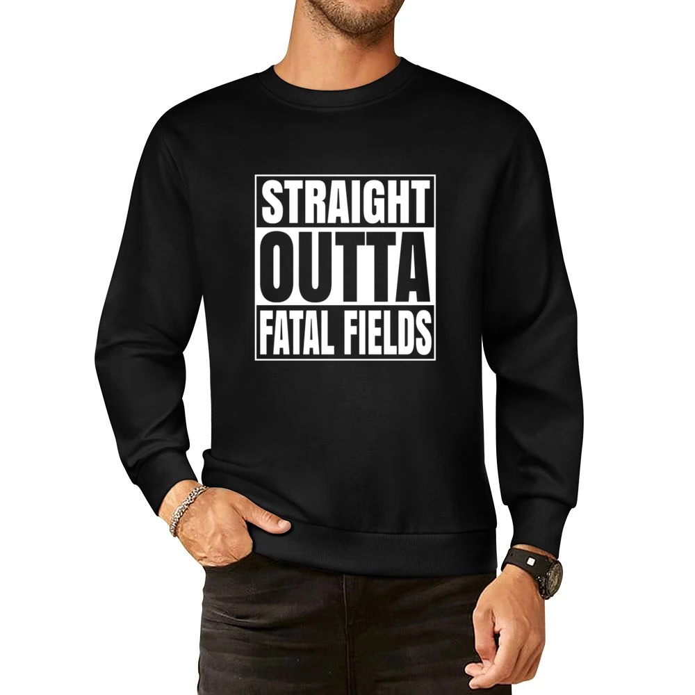 Straight Outta Fatal Fields Fortnite Battle Royale Funny Video Game T European Size Pullover Sweater