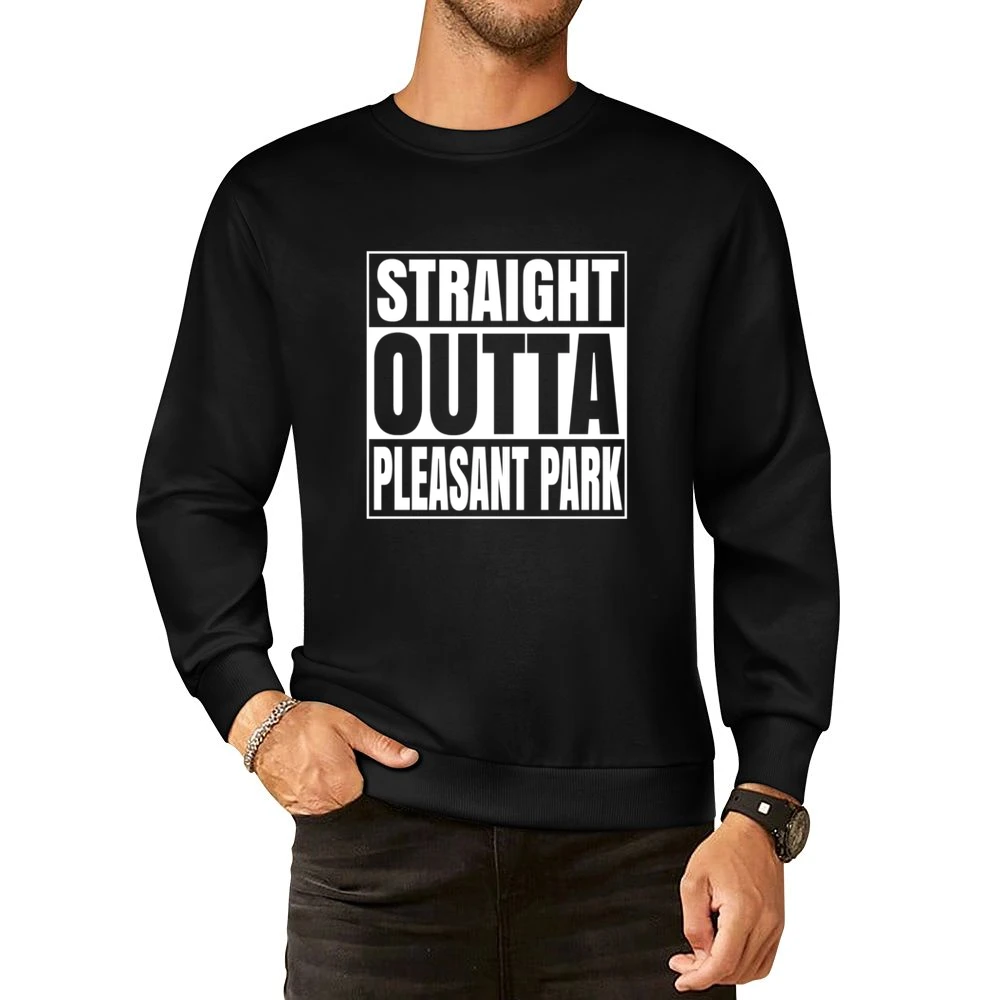 Straight Outta Pleasant Park Fortnite Battle Royale Funny Video Game T European Size Pullover Sweater