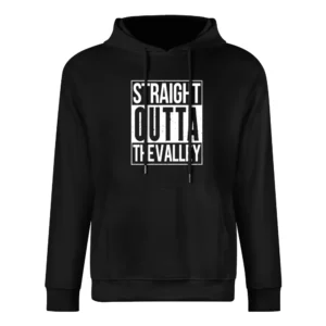 Straight Outta The Valley Funny California Parody European Size Men Hoodie