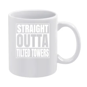 Straight Outta Tilted Towers Fortnite Battle Royale Funny Video Game T White Mug