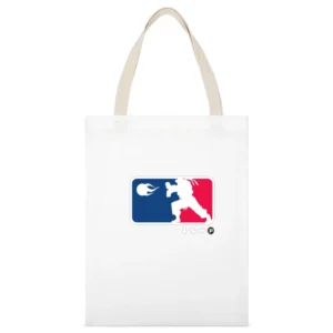 Street Fighter Fireball Tshirt White Canvas Tote Shopping Bag