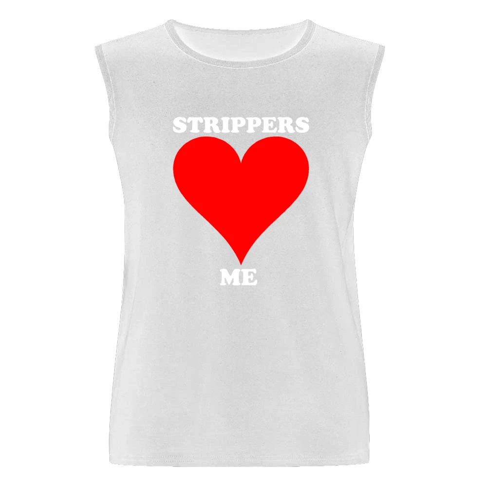Strippers Love Me Funny Men Sleeveless T-Shirt