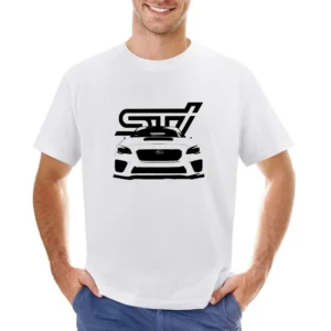Subaru Impreza sti New Body Style Front Grill Graphic Car Lover T Shir Asian Size Men T-Shirt