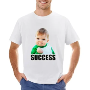 Success Kid Funny Popular Internet Meme Baby Asian Size Men T-Shirt