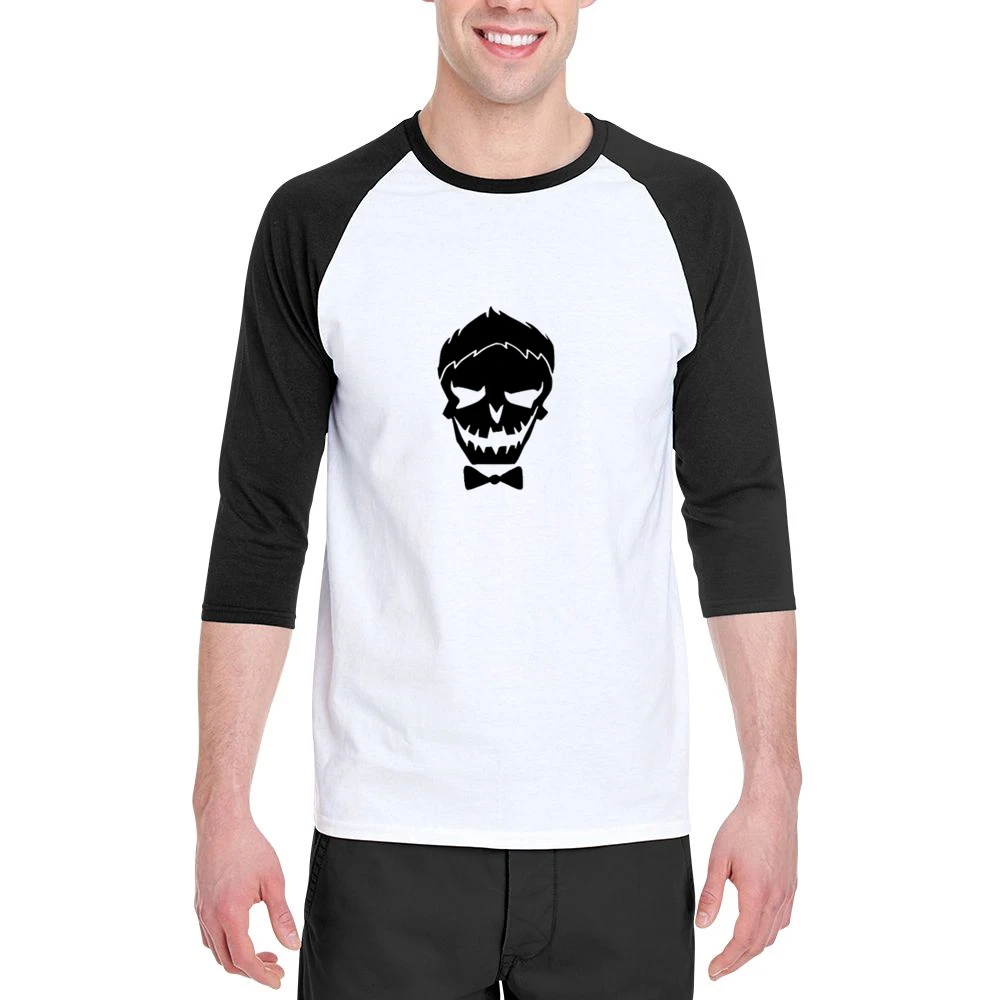 Suicide Squad Skull Tshirt Men 3/4 Sleeve T-Shirt