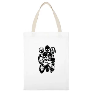 Suicide Squad Tshirt White Canvas Tote Shopping Bag