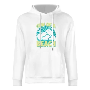 Sun Of A Beach Fun Cool Retro Vintage Style Cool Graphic Summer Tee Sh European Size Men Hoodie