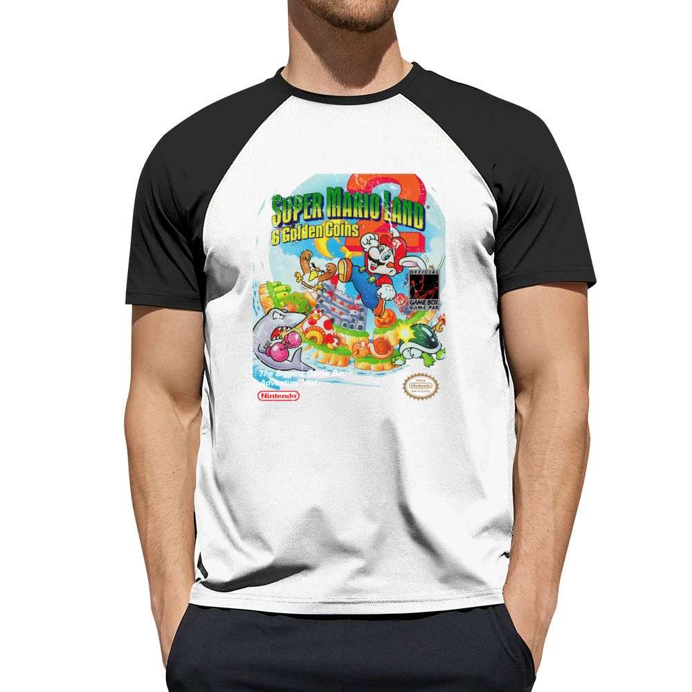 Super Mario Land 2 6 Golden Coins Game Boy Nintendo Old School Retro V Men Short Sleeve T-Shirt