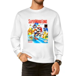 Super Mario Land Game Boy Nintendo Old School Retro Video Game Fan Dis European Size Pullover Sweater