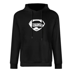 Super hero comic character parody funny super bitch European Size Men Hoodie