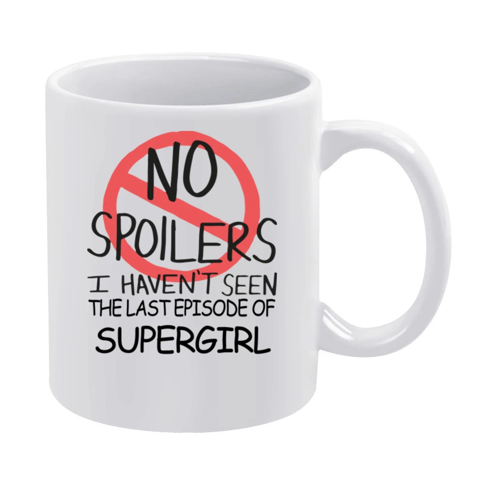 Supergirl No Spoilers Last Episode Tv Funny White Mug