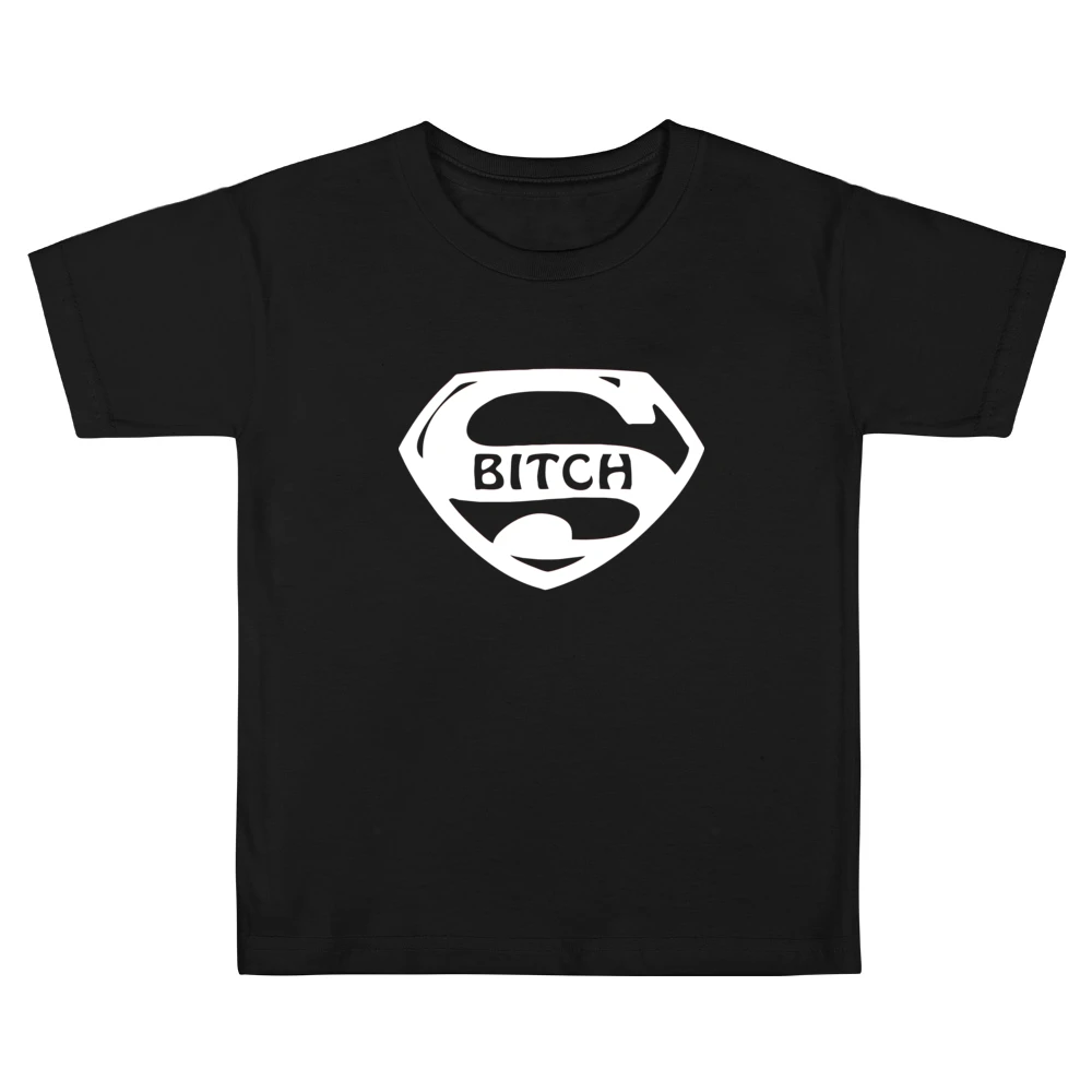 Superman parody super bitch Kids Boys Girls T-Shirt