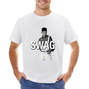Swag Will Smith Fresh Prince Of Bel Air Funny TV Show Graphic Asian Size Men T-Shirt