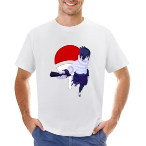 Sword of Kusanagi Sasuke Uchiha Akaktsuki naruto shippuden anime manga Asian Size Men T-Shirt