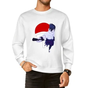 Sword of Kusanagi Sasuke Uchiha Akaktsuki naruto shippuden anime manga European Size Pullover Sweater
