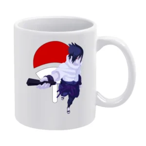 Sword of Kusanagi Sasuke Uchiha Akaktsuki naruto shippuden anime manga White Mug