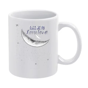 Take Me To Neverland Fun Peter Pan Popular Graphic Movie White Mug
