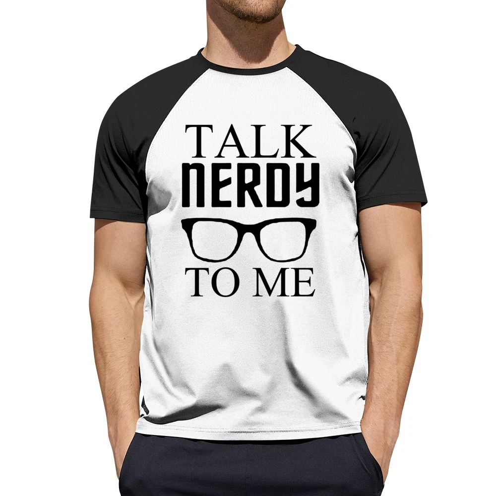 Talk nerdy to me funny humor jokes Men Short Sleeve T-Shirt