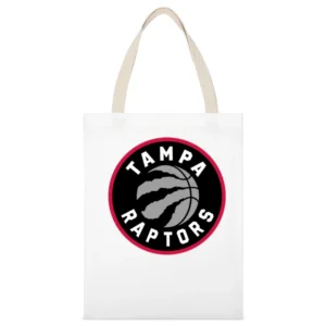 Tampa Raptors Toronto Basketball Fan Parody 2021 Season Red White Canvas Tote Shopping Bag