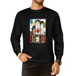 Tatsumi Oga Aoi Kunieda Hilda baby Beel beelzebub main characters mang European Size Pullover Sweater