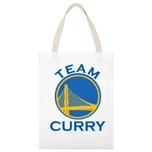 Team Curry Golden State basketball 2015 White Canvas Tote Shopping Bag