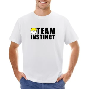 Team Instinct Pokemon Go Fun Graphic Game Apparel Asian Size Men T-Shirt