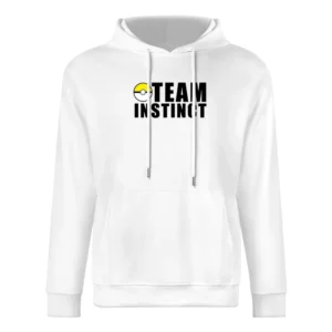Team Instinct Pokemon Go Fun Graphic Game Apparel European Size Men Hoodie