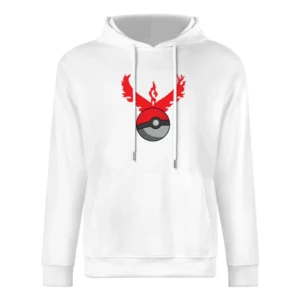 Team Valor Symbol Logo Pokeball Pokemon Go Fun Game Apparel European Size Men Hoodie