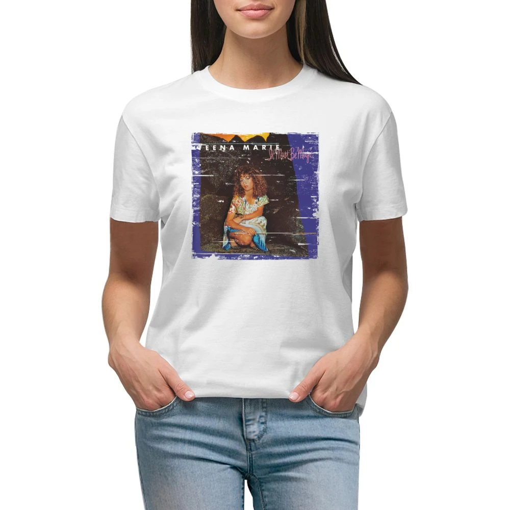 Teena Marie It Must Be Magic Album Cover Distressed Image Premium Women Ladies T-shirt