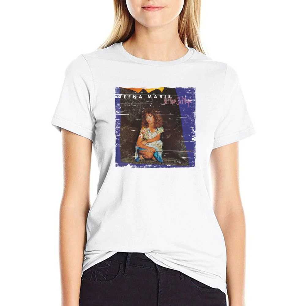 Teena Marie It Must Be Magic Album Cover Distressed Image US Size Women Ladies T-shirt