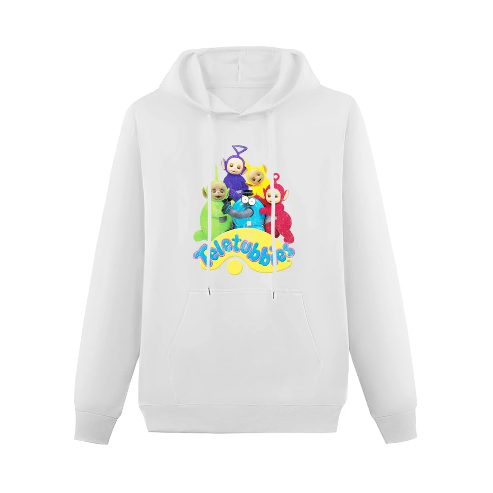 Teletubbies Fun Distressed Vintage Style Popular TV Show Tee Shirt Men Hoodie With Pocket
