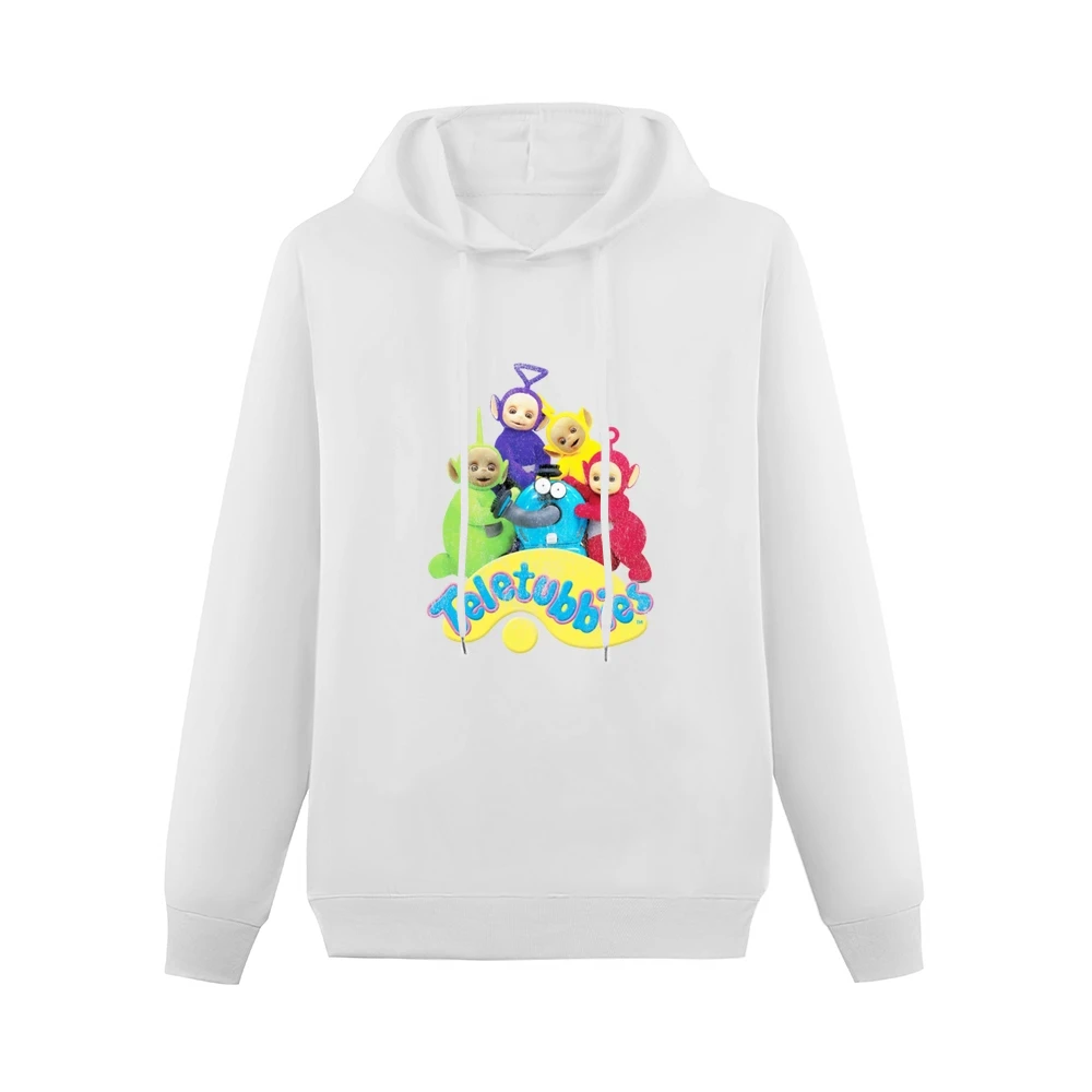 Teletubbies Fun Distressed Vintage Style Popular TV Show Tee Shirt Men Hoodie Without Pocket