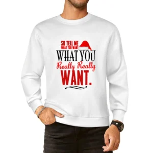 Tell Me What You Want Fun Christmas Spice Girls Tee Shirt European Size Pullover Sweater
