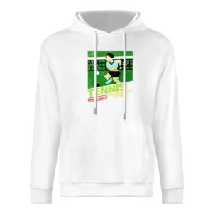Tennis Nes Nintendo Old School Retro Video Game Japanese Fan Distresse European Size Men Hoodie