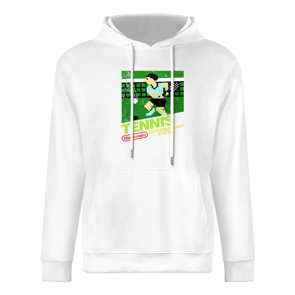 Tennis Nes Nintendo Old School Retro Video Game Japanese Fan Distresse European Size Men Hoodie