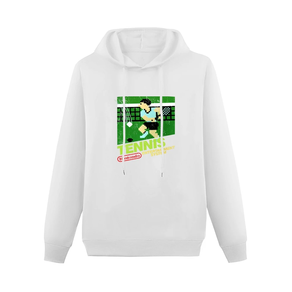 Tennis Nes Nintendo Old School Retro Video Game Japanese Fan Distresse Men Hoodie Without Pocket